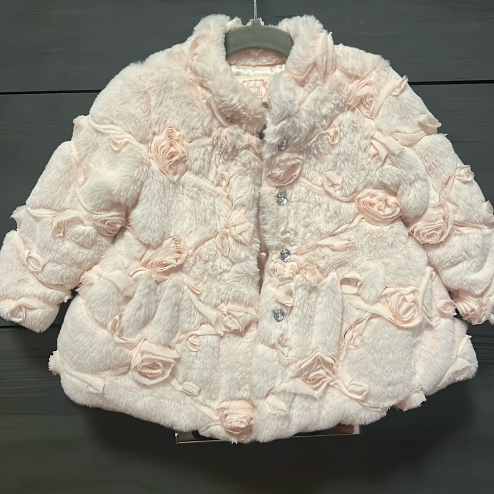 Baby girl faux fur coat